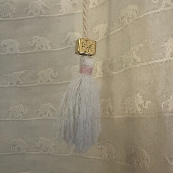 Vintage Tory Burch Maxton Elephant Print Top - Size 6 - Picture 4 of 8